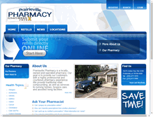 Tablet Screenshot of prairievillepharmacy.com